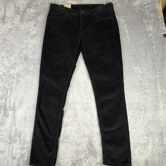 LEVI'S 711 Corduroy Pants Womens 32x30 Black Skinny New $69.50 - Picture 3 of 13